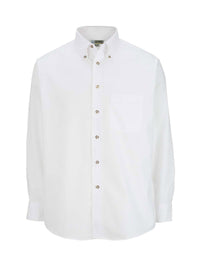 Men's 1-Pocket Long Sleeve Poplin Shirt - 1280 - White
