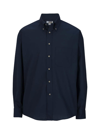 Men's One-Pocket Poplin-Long Sleeve - 1280 - Navy