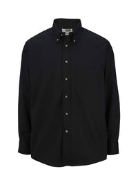 Men's 1-Pocket Long Sleeve Poplin Shirt - 1280 - Black