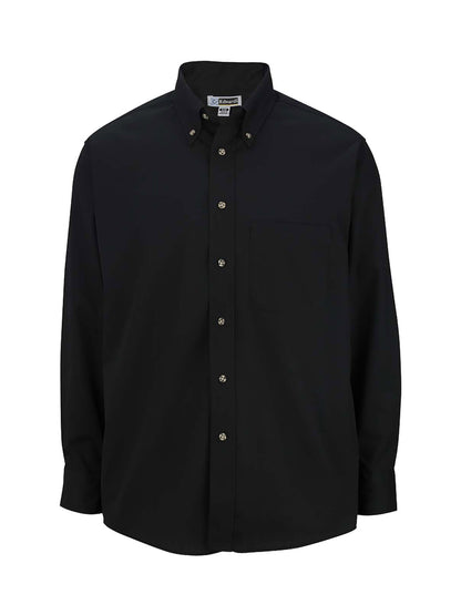 Men's One-Pocket Poplin-Long Sleeve - 1280 - Black