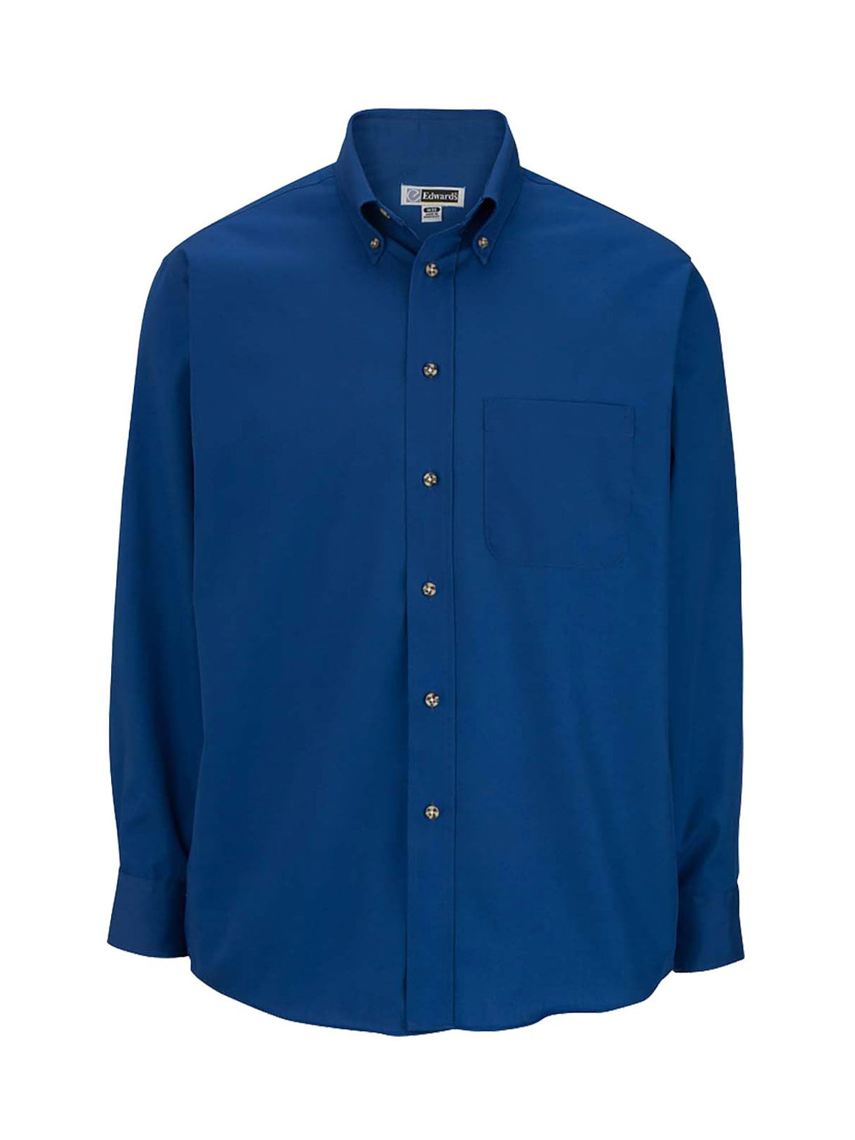 Men's 1-Pocket Long Sleeve Poplin Shirt - 1280 - Royal