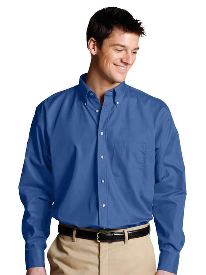 Men's One-Pocket Poplin-Long Sleeve - 1280 - French Blue