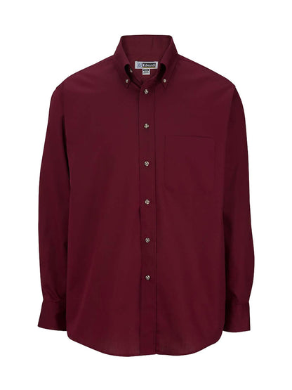 Men's One-Pocket Poplin-Long Sleeve - 1280 - Wine