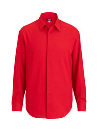 Men's Flexbatiste Café Long Sleeve Shirt - 1297 - Red