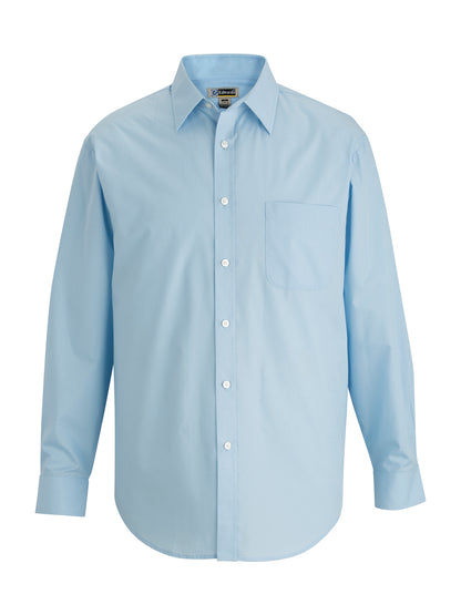 Men's 1-Pocket Essential Broadcloth Shirt - 1354 - Blue