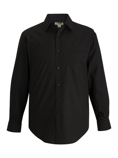 Men's 1-Pocket Essential Broadcloth Shirt - 1354 - Black