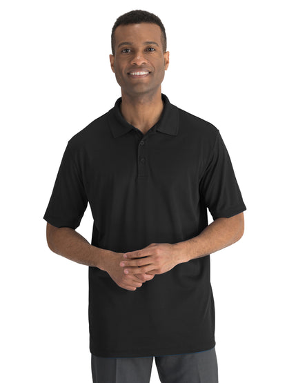 Men's Mini Pique Snag-Proof Polo - 1507 - Black