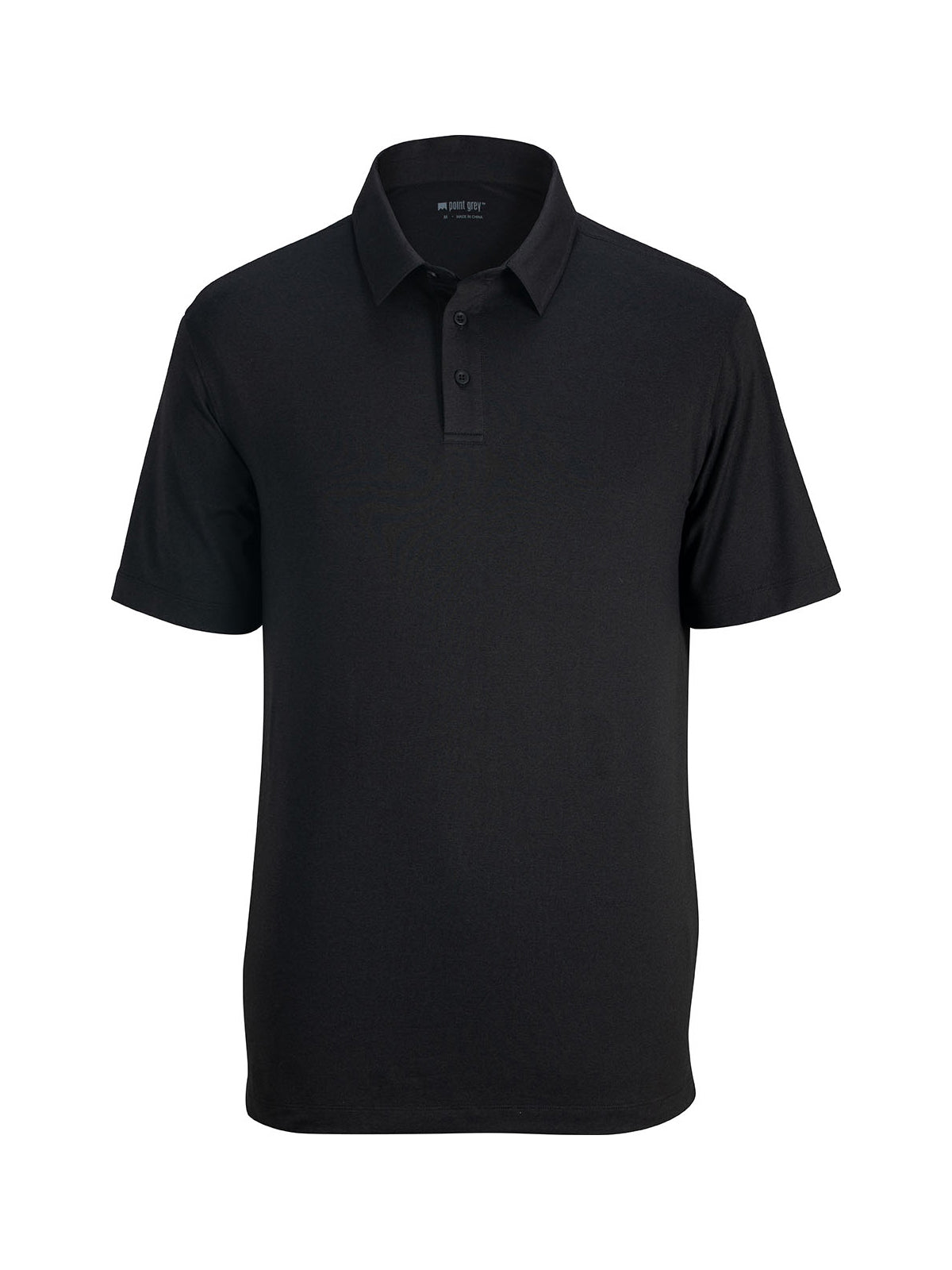Men's Moisture Wicking Polo - 1592 - Black Heather