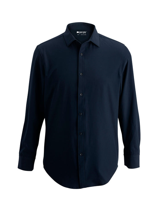 Men's Long Sleeve Shirt - 1972 - Navy Agate