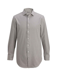 Men's Long Sleeve Shirt - 1972 - Black Microcheck