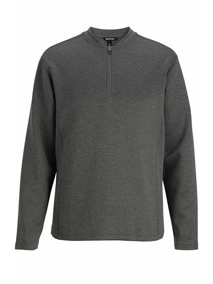 Men's Pocketless Quarter Zip Sweater - 3482 - Olive Heather