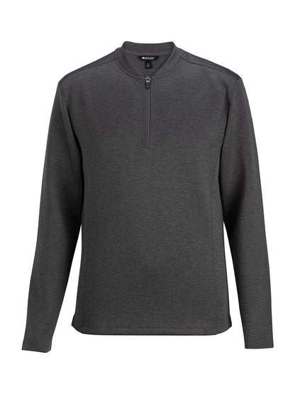 Men's Pocketless Quarter Zip Sweater - 3482 - Forged Iron Heather