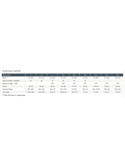 SIZECHART