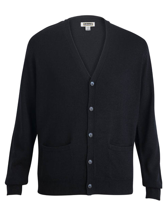 Unisex 2-Pocket Midweight Cardigan - 4350 - Navy