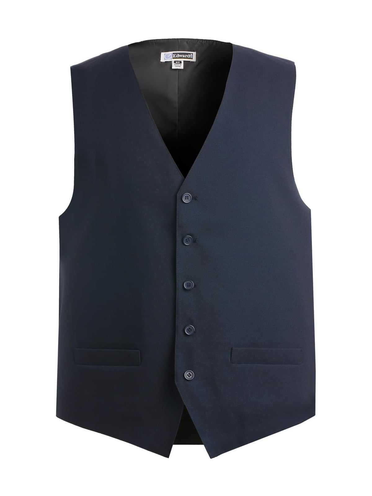Men's Six-Pocket Polyester Vest - 4490 - Navy