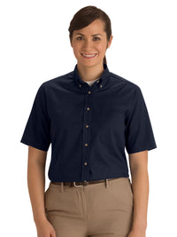 Women's One-Pocket Poplin Short Sleeve Shirt - 5230 - Navy