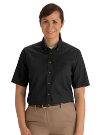 Women's One-Pocket Poplin Short Sleeve Shirt - 5230 - Black