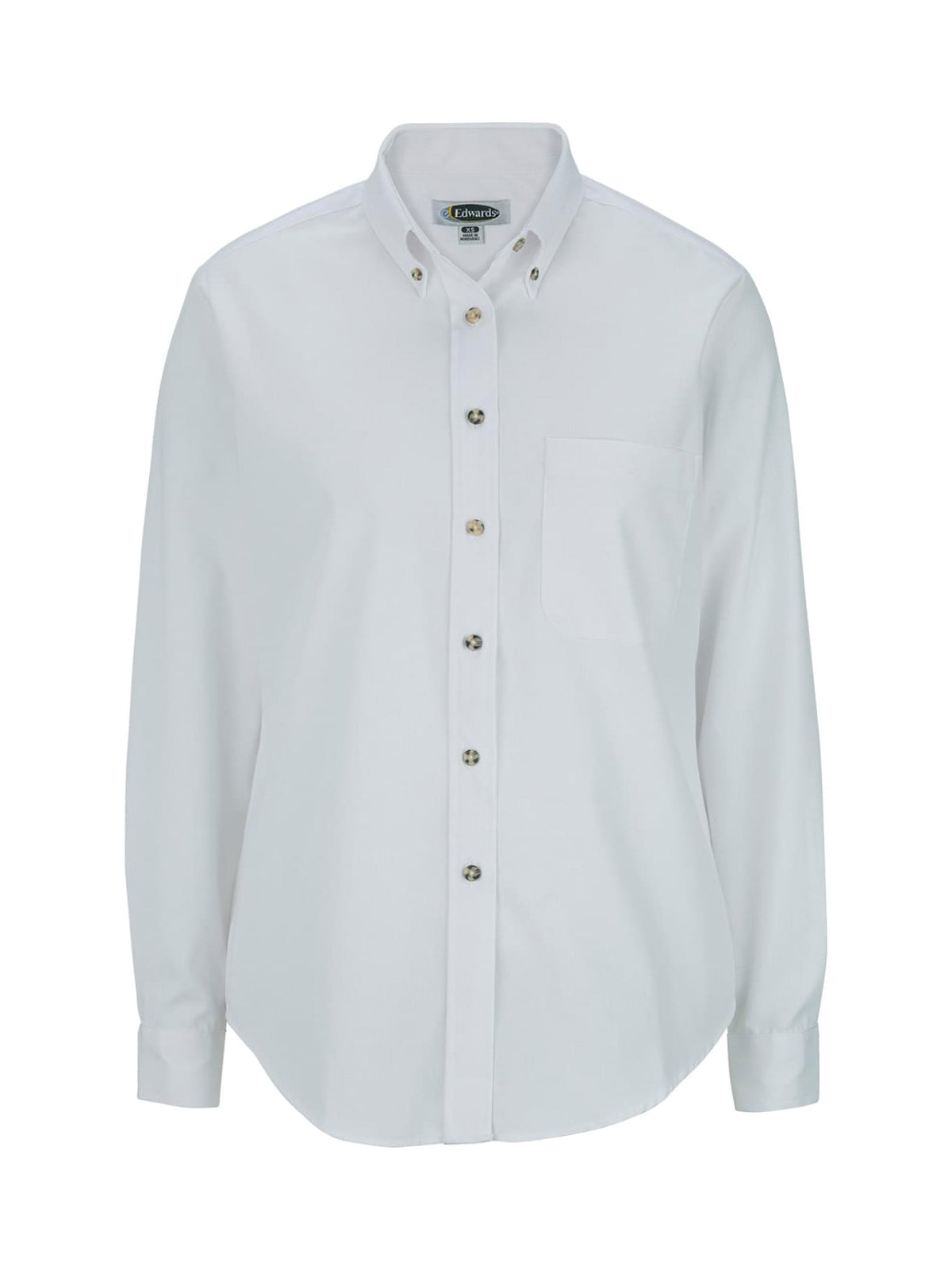 Women's One-Pocket Poplin-Long Sleeve - 5280 - White