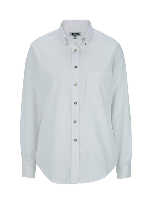 Women's One-Pocket Poplin-Long Sleeve - 5280 - White