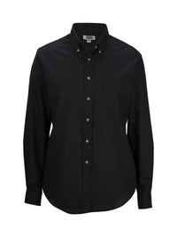 Women's One-Pocket Poplin-Long Sleeve - 5280 - Black