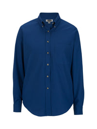 Women's One-Pocket Poplin-Long Sleeve - 5280 - Royal