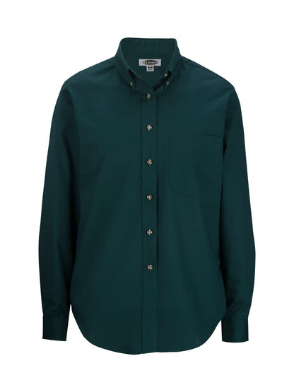 Women's One-Pocket Poplin-Long Sleeve - 5280 - Teal