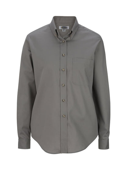 Women's One-Pocket Poplin-Long Sleeve - 5280 - Titanium