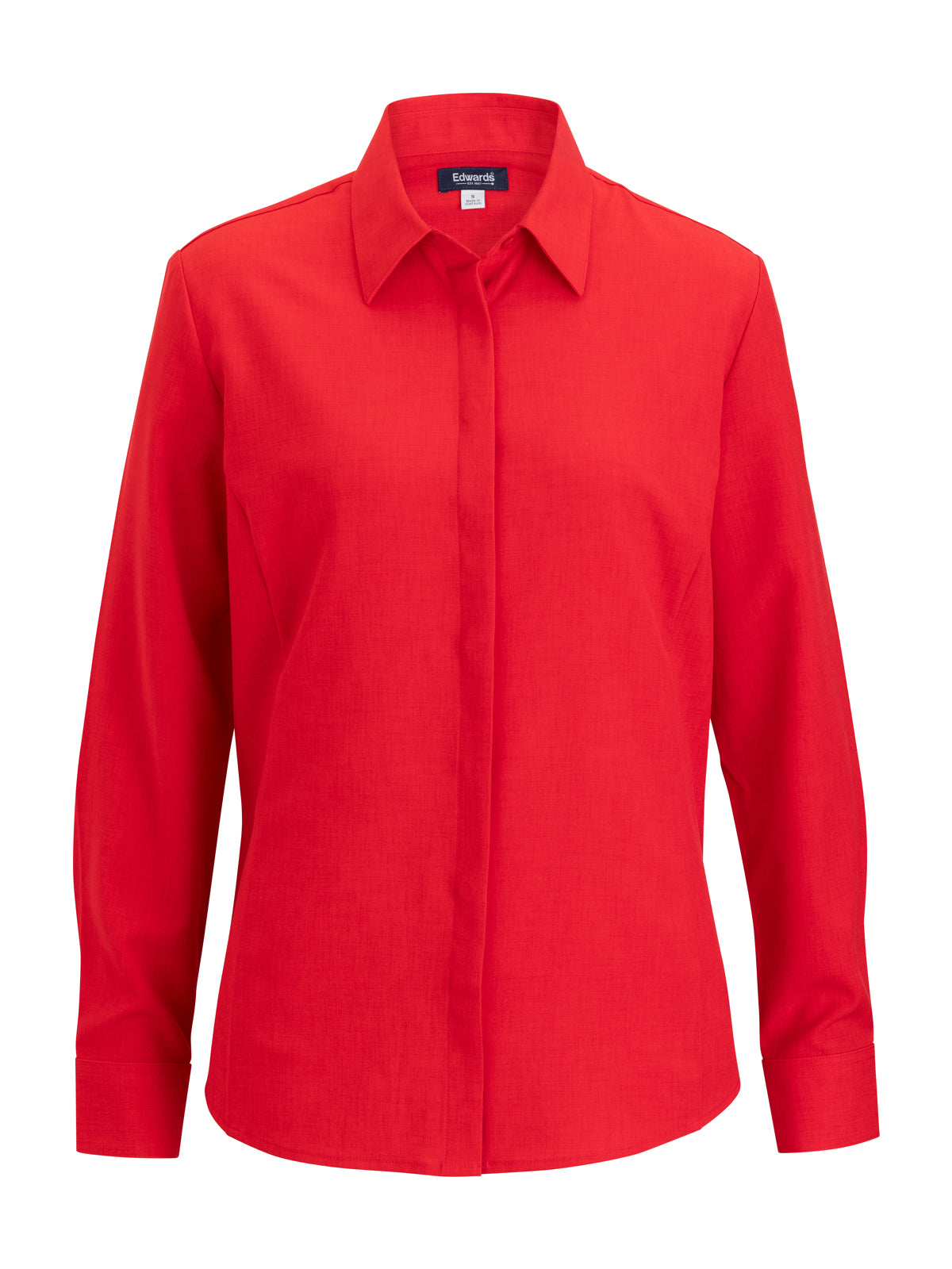 Women's Flexbatiste Café Long Sleeve Shirt - 5297 - Red