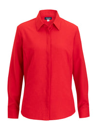 Women's Flexbatiste Café Long Sleeve Shirt - 5297 - Red