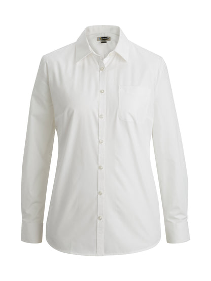 Women's 1-Pocket Essential Broadcloth Shirt - 5354 - White