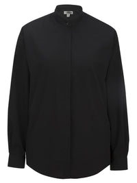 Women's Banded Collar Shirt - 5396 - Black