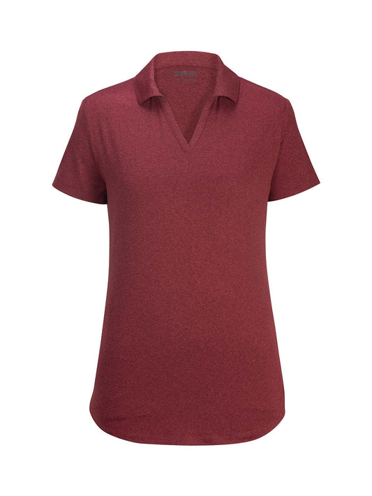 Women's Moisure Wicking Polo - 5592 - Scarlet Heather