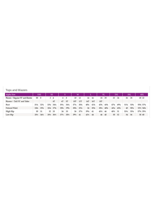 SIZECHART