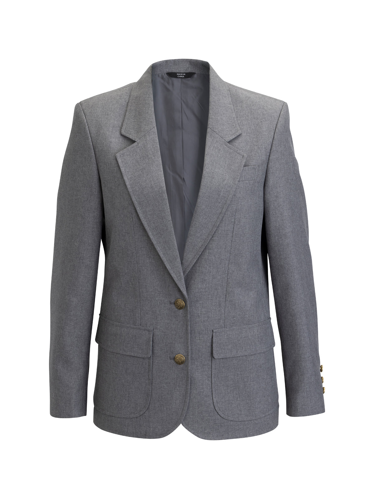 Women's 5-Pocket Traditional Blazer - 6500 - Heather Grey
