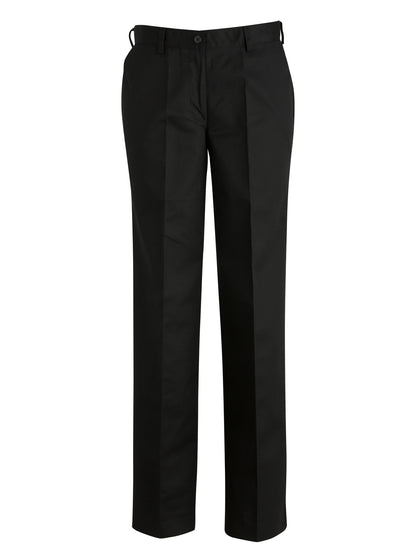 Women's Four-Pocket Chino Flat Front Pant - 8537 - Black