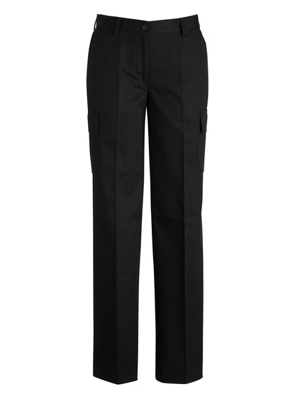 Women's Five-Pocket Utility Chino Cargo Pant - 8538 - Black