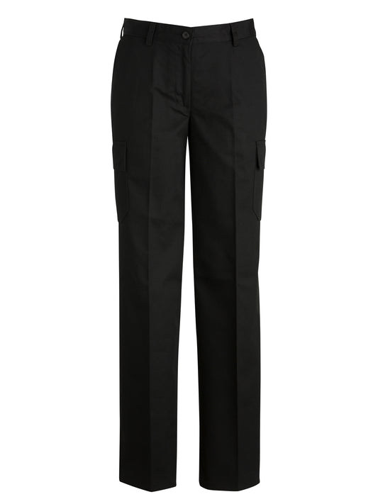 Women's Five-Pocket Utility Chino Cargo Pant - 8538 - Black