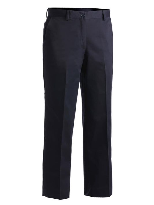 Women's Business Chino Flat Front Pant - 8576 - Navy