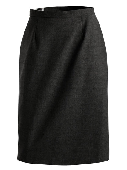 Women's Pocketless Straight Skirt - 9733 - Charcoal