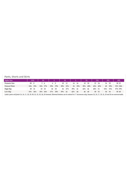 SIZECHART