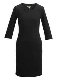 Women's 2-Pocket Sheath Dress - 9935 - Black