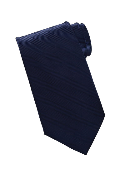 Men's Herringbone Tie - HB00 - Navy