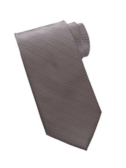 Men's Herringbone Tie - HB00 - Titanium