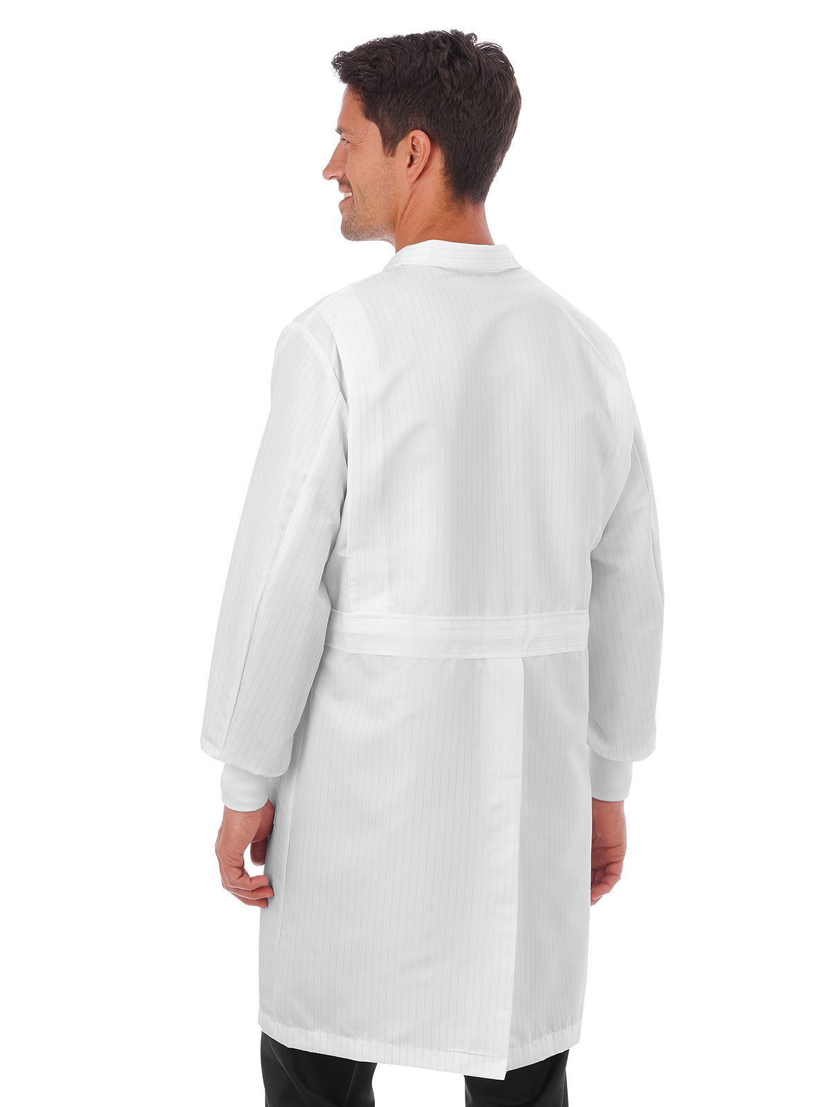 Unisex Three-Pocket 40" Full-Length Lab Coat - 11653 - White