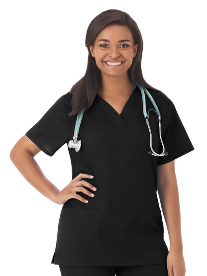 Women's 2-Pocket Scrub Top - 14700 - Black