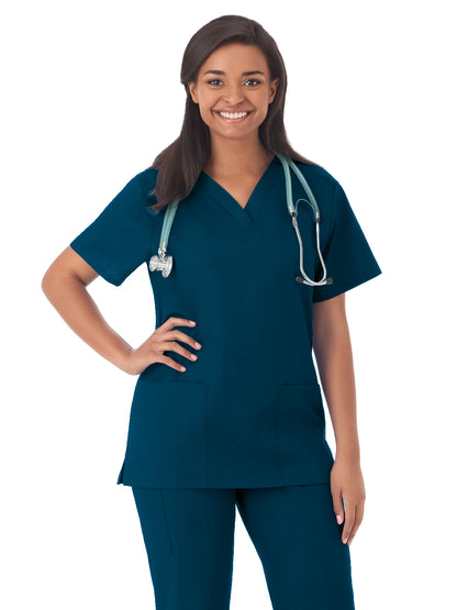 Women's 2-Pocket Top - 14700 - Caribbean Blue