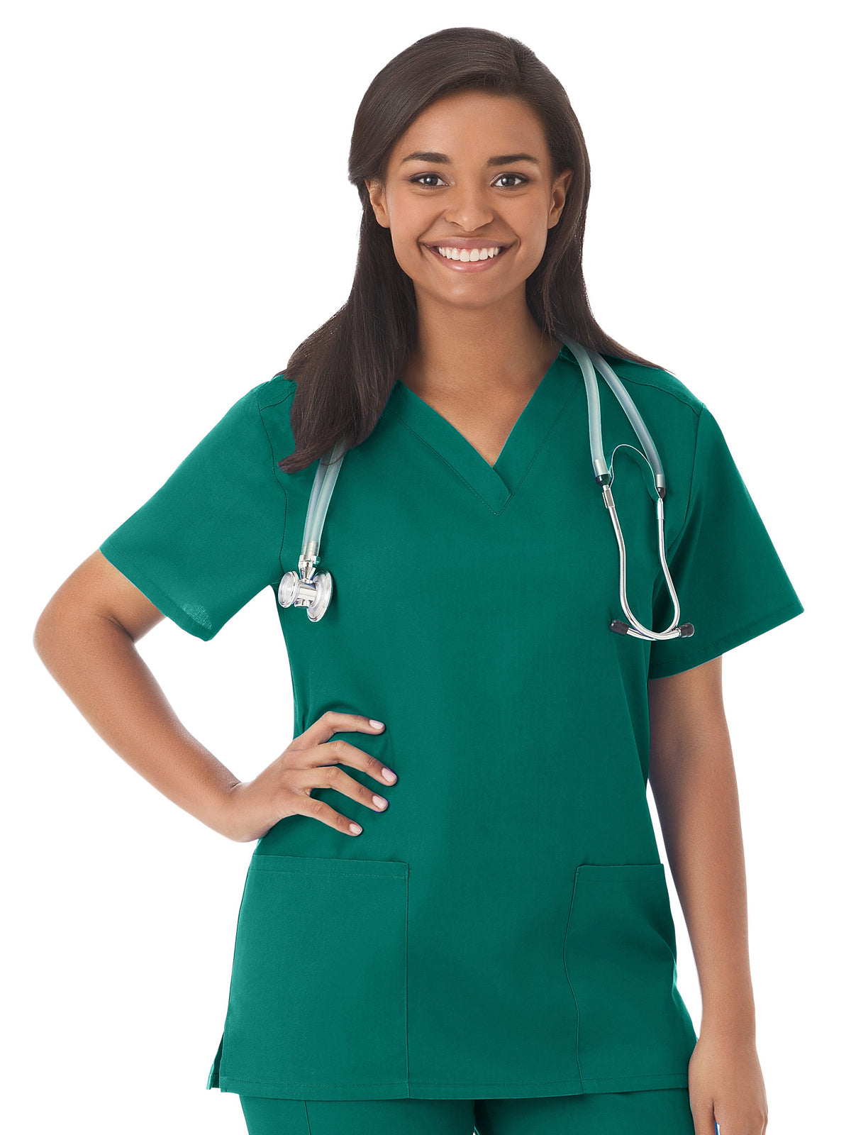 Women's 2-Pocket Top - 14700 - Spruce/Hunter