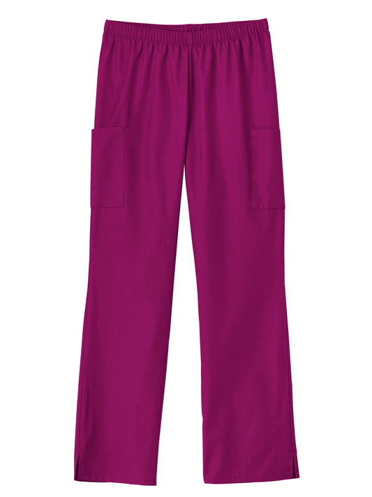 Women's 2-Pocket Cargo Pant - 14720 - Plumberry Wine