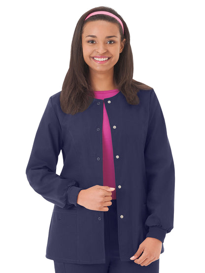 Women's Warm-Up Scrub Jacket - 14740 - Navy