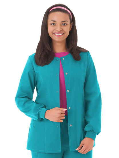 Women's Warm-Up Scrub Jacket - 14740 - Teal